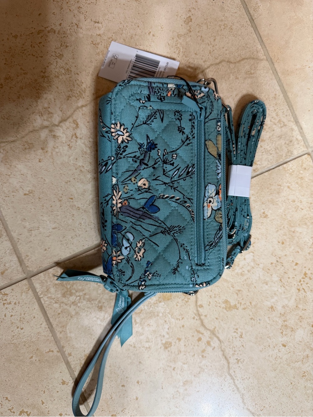 NWT Vera Bradley RFID All-In-One Crossbody Sunlit Garden Sage